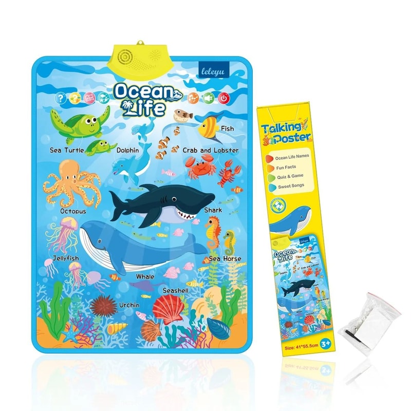 Electronic Alphabet Wall Chart Interactive ABC Learning Poster For Toddlers 9