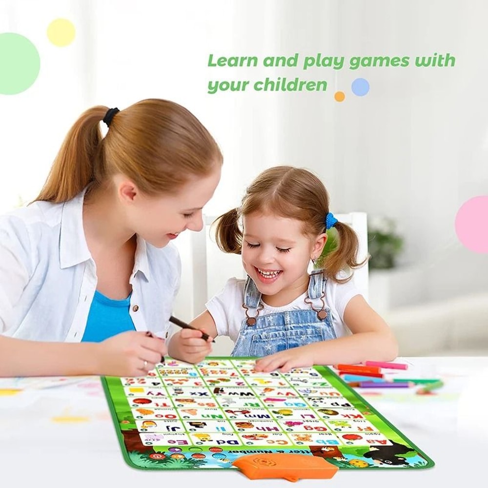 Electronic Alphabet Wall Chart Interactive ABC Learning Poster For Toddlers 23