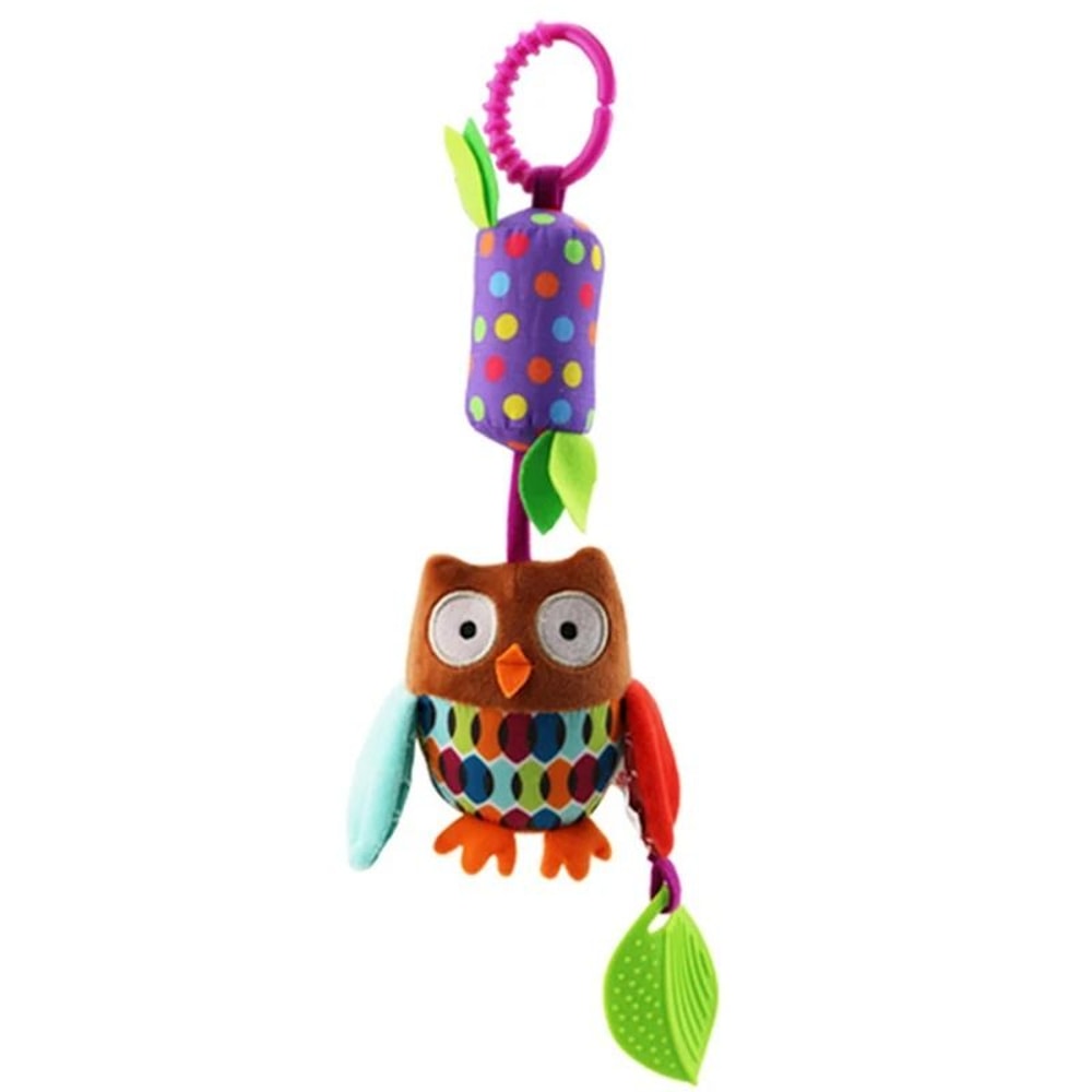 Baby Plush Stroller Toy Hanging Rattle Mobile With Cartoon Animals 16