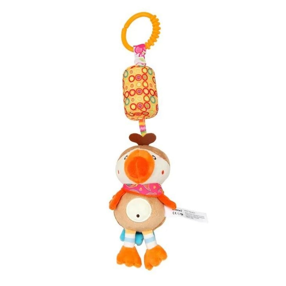 Baby Plush Stroller Toy Hanging Rattle Mobile With Cartoon Animals 13