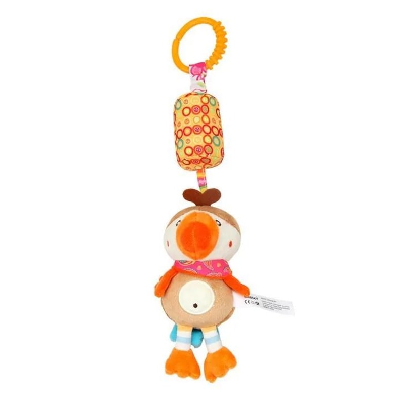 Baby Plush Stroller Toy Hanging Rattle Mobile With Cartoon Animals 13