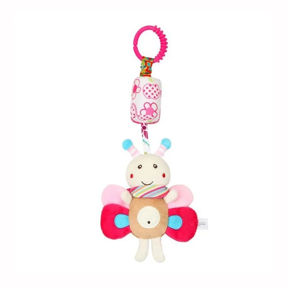 Baby Plush Stroller Toy Hanging Rattle Mobile With Cartoon Animals 9