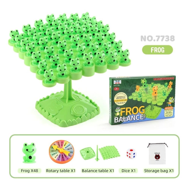 Frog Balance Tree Montessori Board Game Kids Educational Balance Toy 1