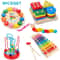 Montessori Wooden Toy Set Baby Learning Puzzle Educational Development Toys 1