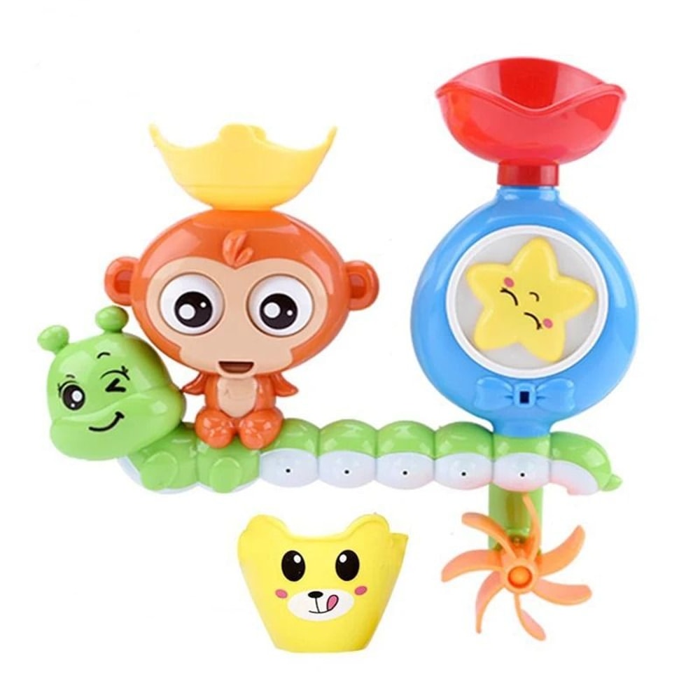 Baby Monkey Shower Bath Toy Sprinkler Educational Water Play Toy 12