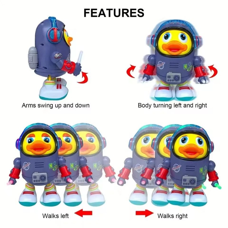 Musical Dancing Duck Toy Electric Light Up Interactive Baby Toy 2