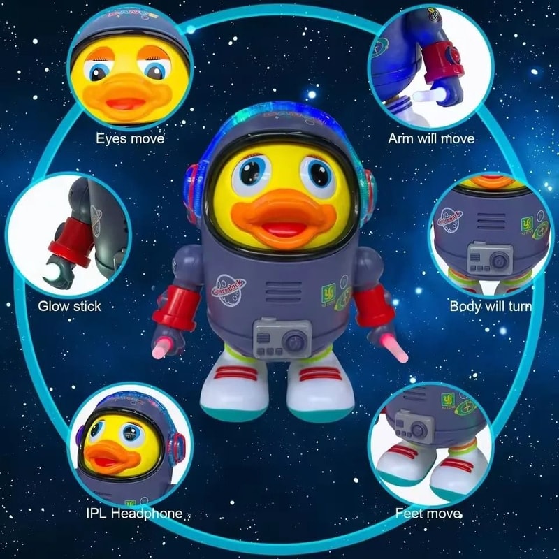 Musical Dancing Duck Toy Electric Light Up Interactive Baby Toy 6