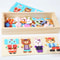 Wooden Dress Up Puzzle Animal Jigsaw Educational Toy For Kids 6