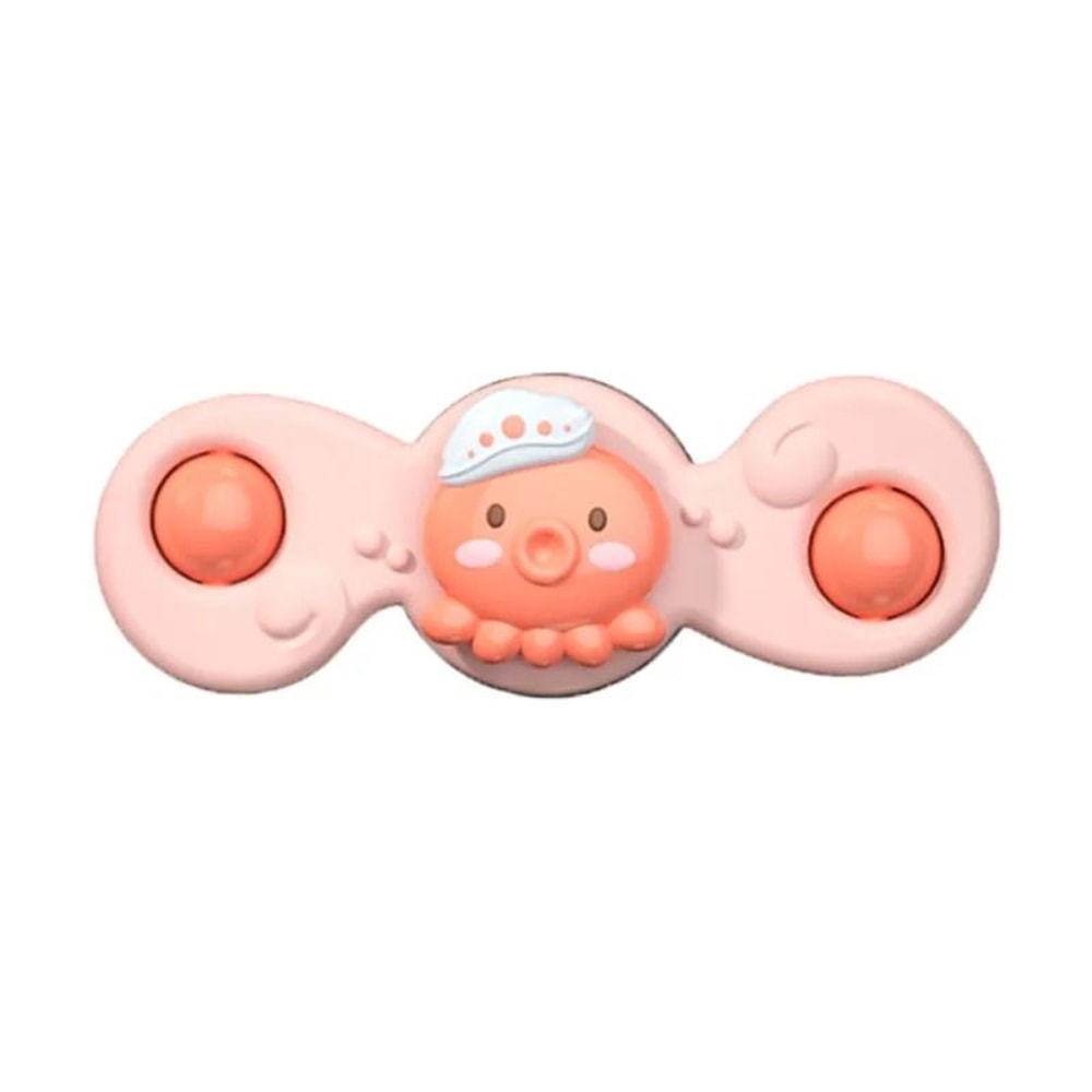 Montessori Suction Spinner Bath Toy Baby Sensory Teether Rattle 1