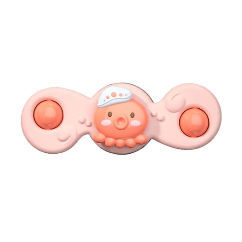 Montessori Suction Spinner Bath Toy Baby Sensory Teether Rattle 1