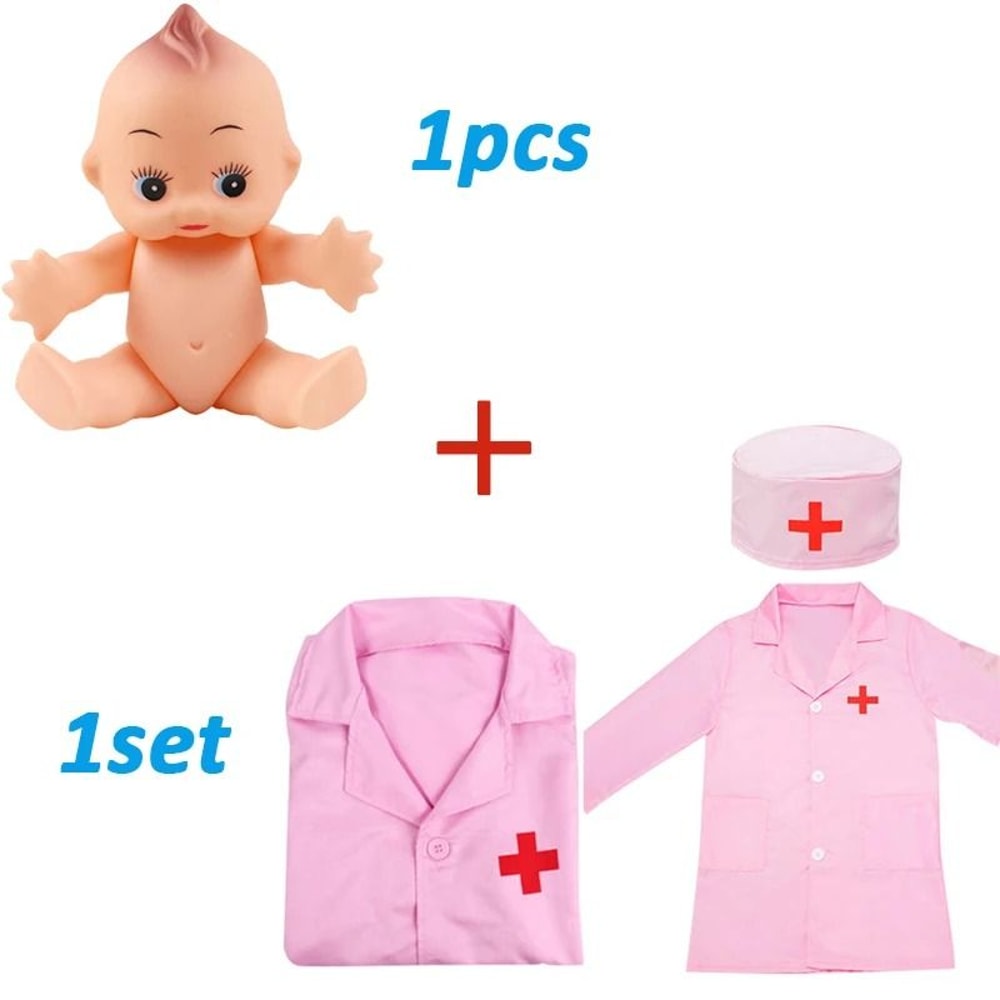 Kids Doctor Play Set Pretend Medical Kit Role Play Toy With Bag 12
