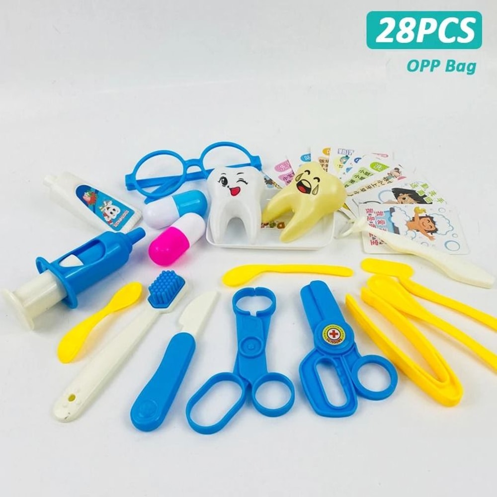 Kids Doctor Play Set Pretend Medical Kit Role Play Toy With Bag 3