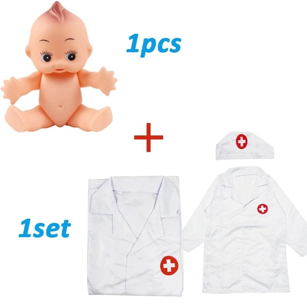 Kids Doctor Play Set Pretend Medical Kit Role Play Toy With Bag 11