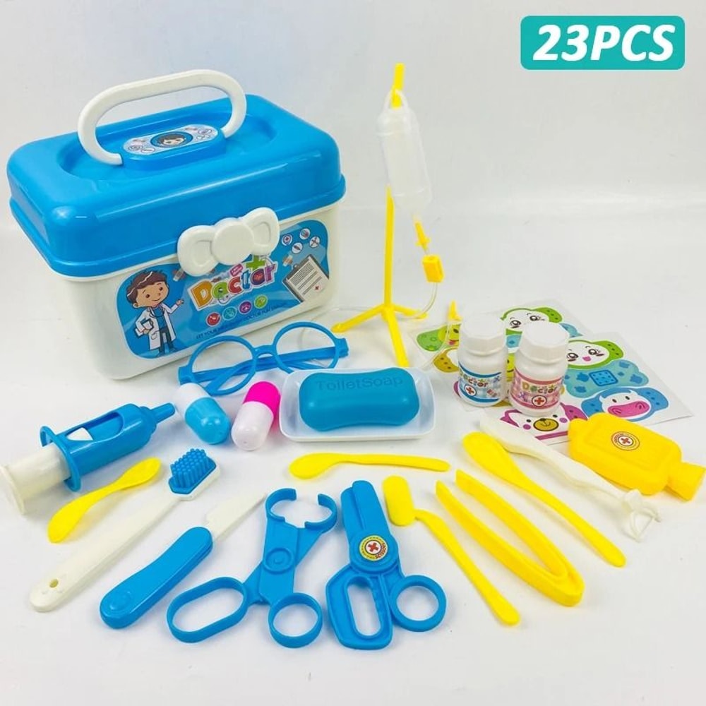 Kids Doctor Play Set Pretend Medical Kit Role Play Toy With Bag 1