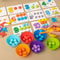 Montessori Math Counting Clip Beads Sorting Toy Fine Motor Learning Game 5