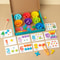 Montessori Math Counting Clip Beads Sorting Toy Fine Motor Learning Game 6