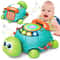 Musical Crawling Turtle Toy Light Up Early Learning Baby Toy 0
