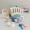 Mini Pet Play House Pretend Play Cat Dog Kennel Bathtub Toy Set 7