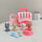 Mini Pet Play House Pretend Play Cat Dog Kennel Bathtub Toy Set 5
