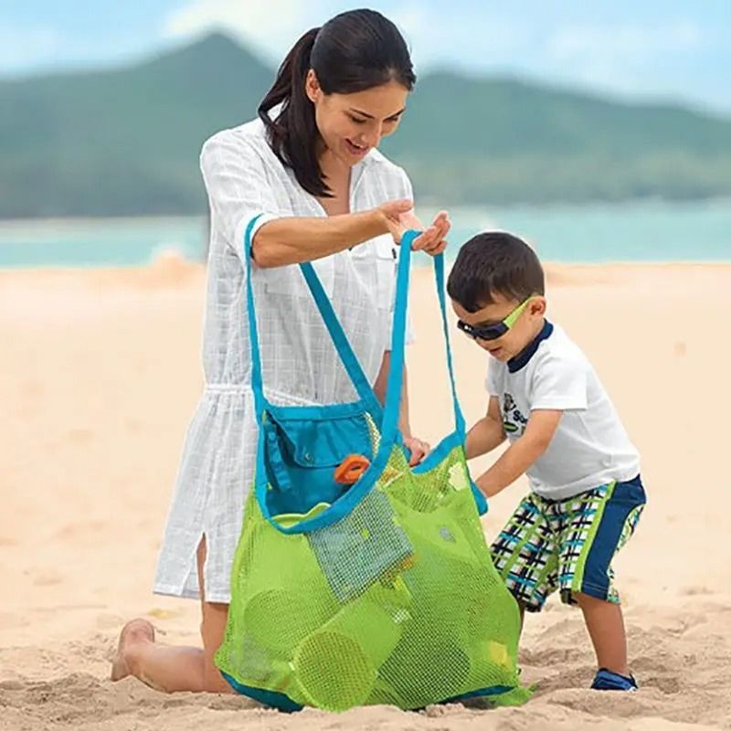 Sand Away Mesh Beach Bag For Kids And Family Toy Storage 2