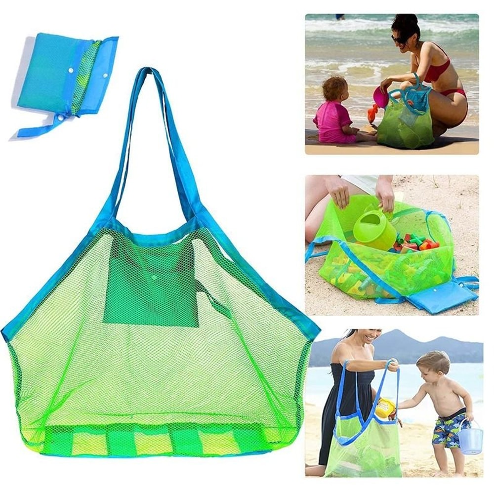 Sand Away Mesh Beach Bag For Kids And Family Toy Storage 5