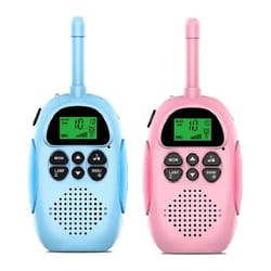 rechargeable kids walkie talkies long range 2 way radio set