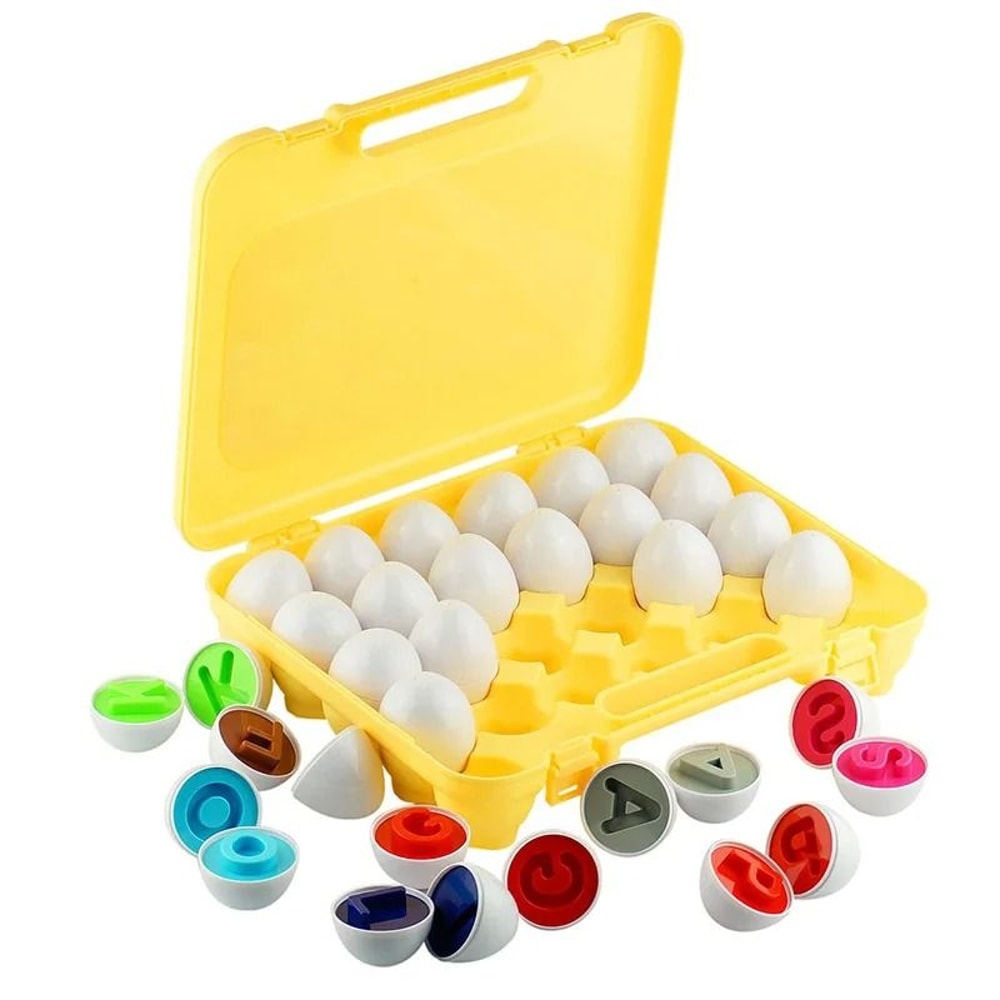Matching Eggs Montessori Color Sorting And Shape Recognition Toy 3