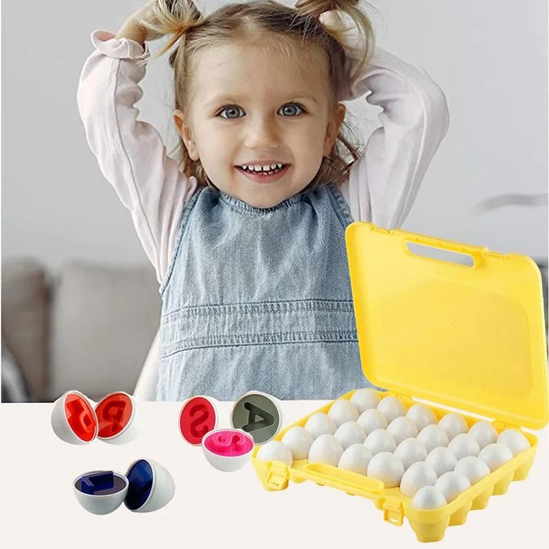 Matching Eggs Montessori Color Sorting And Shape Recognition Toy 12