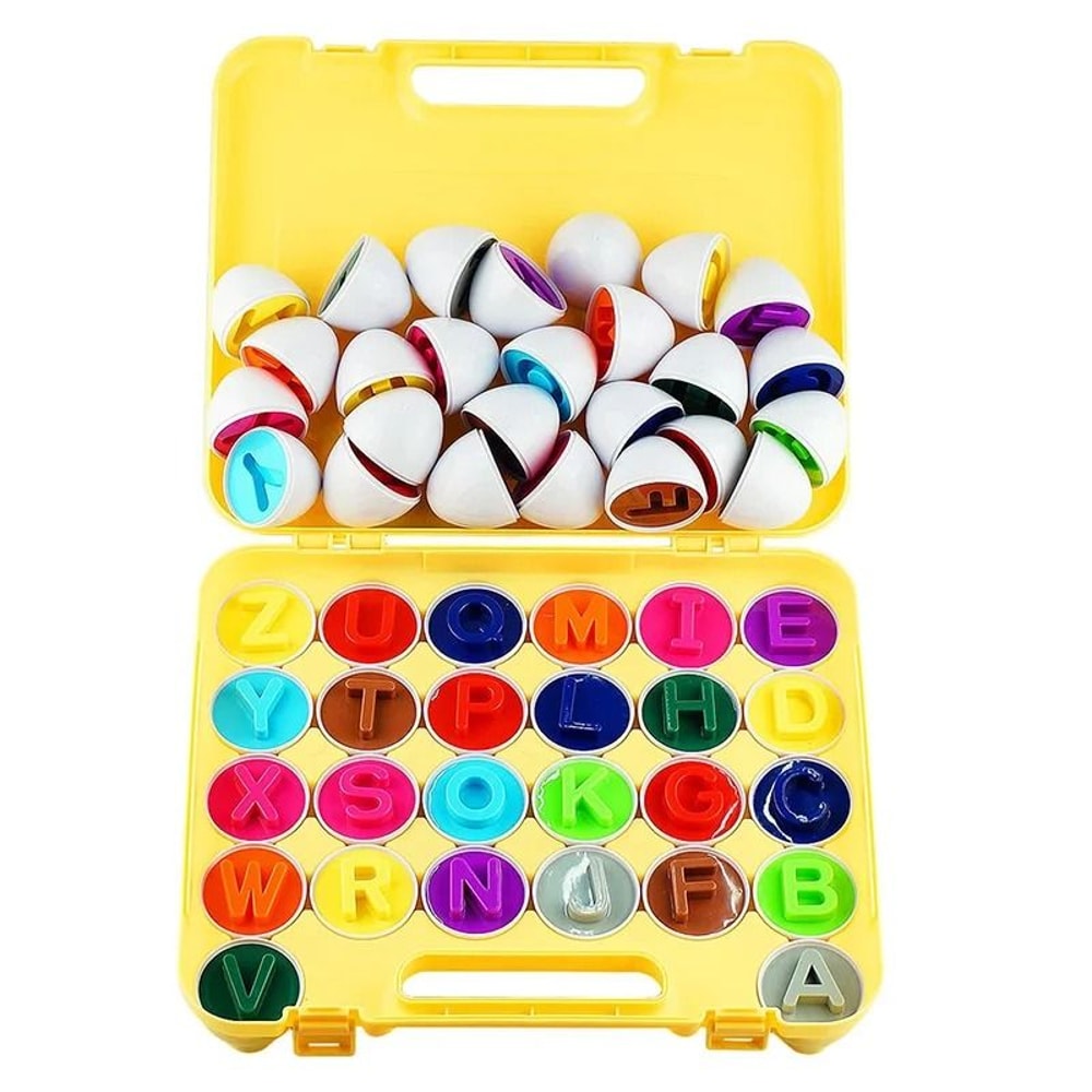 Matching Eggs Montessori Color Sorting And Shape Recognition Toy 0
