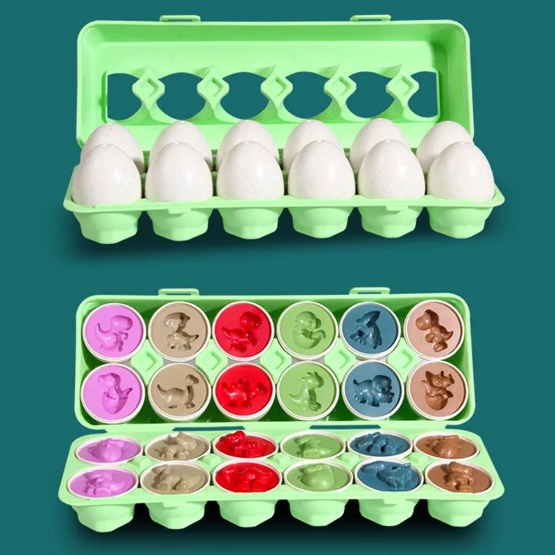 Matching Eggs Montessori Color Sorting And Shape Recognition Toy 9