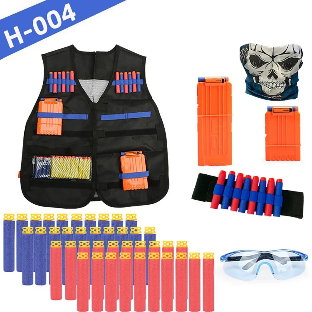 Kids Nerf Tactical Vest Kit With Battle Gear And Protective Accessories 4