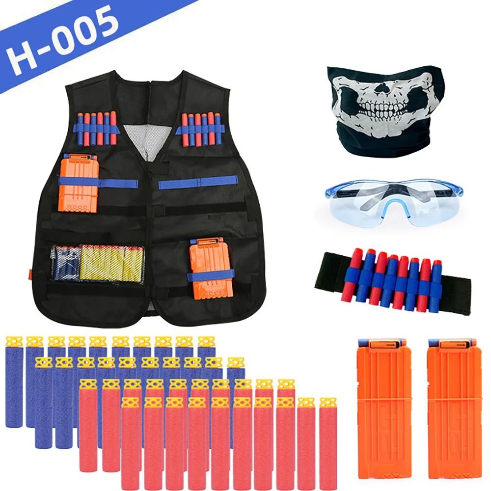 Kids Nerf Tactical Vest Kit With Battle Gear And Protective Accessories 5