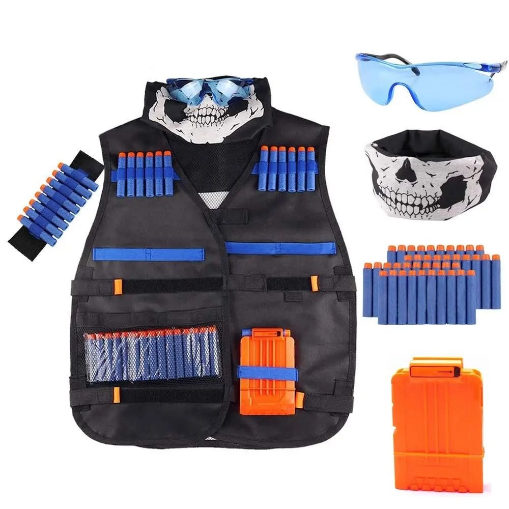 Kids Nerf Tactical Vest Kit With Battle Gear And Protective Accessories 0