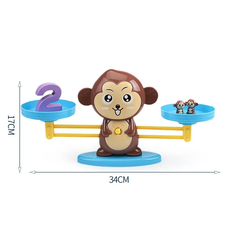 Montessori Math Toy Monkey Balance Scale Number Learning Game 11