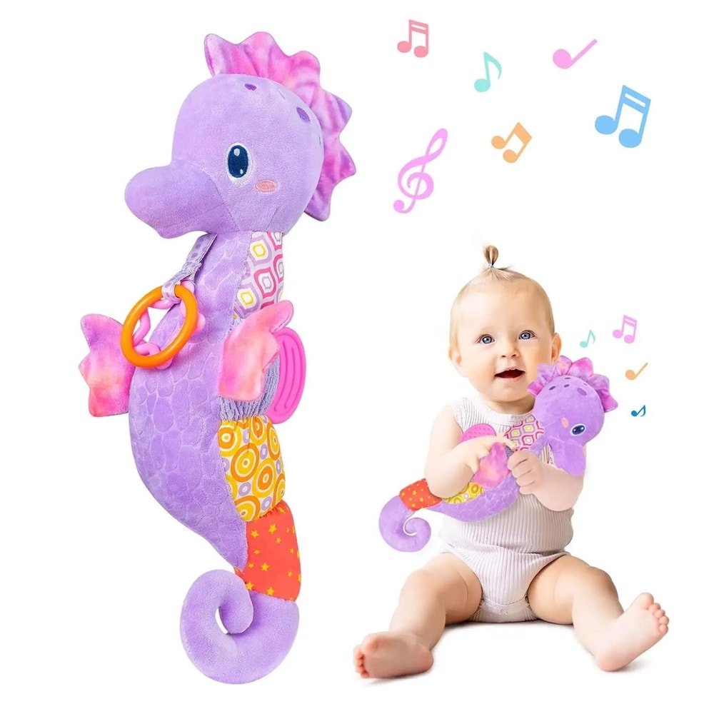 Baby Rattles Toys Soft Musical Stuffed Animal Sensory Toy 0