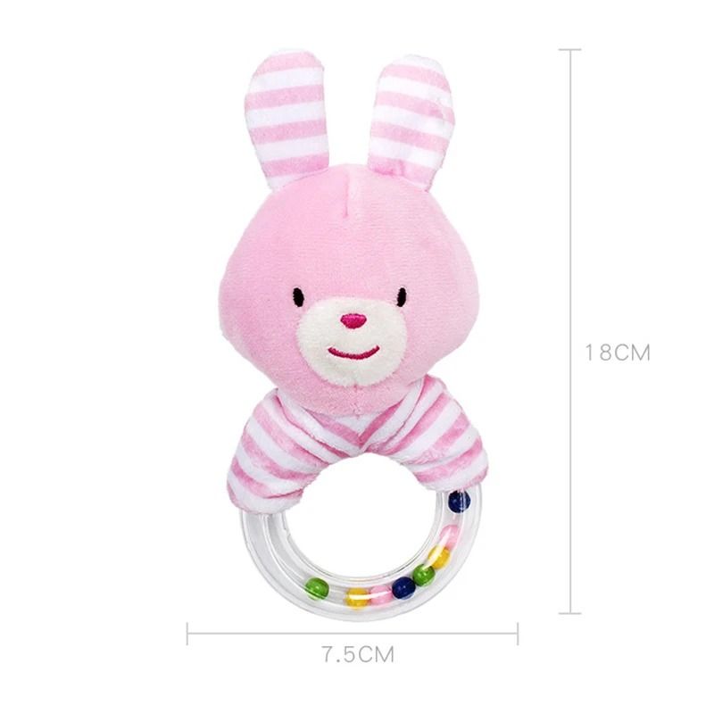Baby Rattle Toy Plush Elephant And Bear Teether For Newborns 9