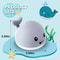 Rechargeable Baby Bath Toy Light Up Whale Water Spray 5