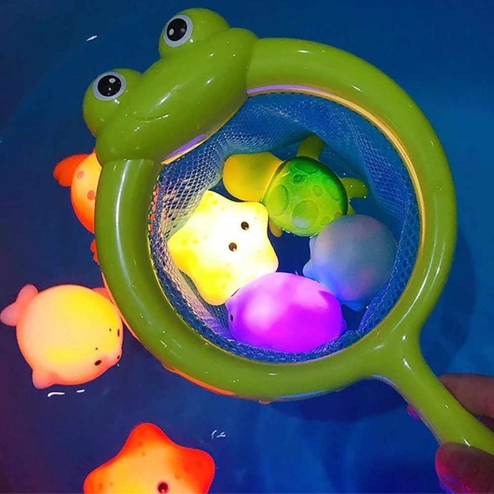 Baby Bath Toy LED Light Up Floating Animal Water Toy 13