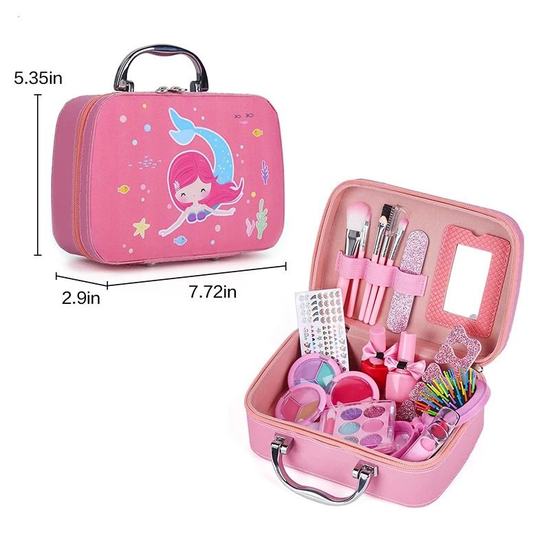 Girls Makeup Kit Washable Princess Pretend Play Makeup Set 3