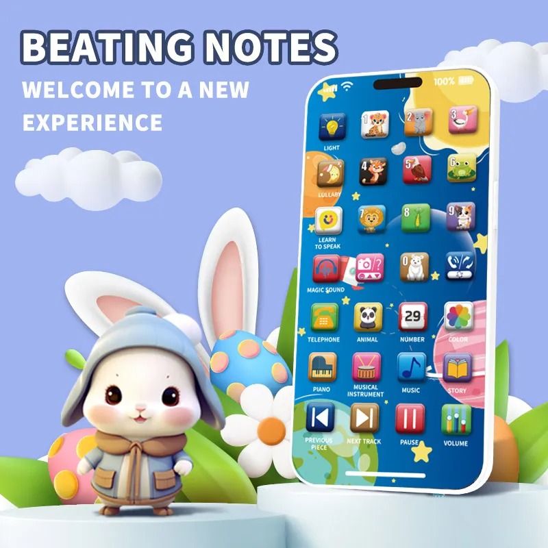 Baby Phone Toy Musical Learning Pretend Mobile With USB Charging 2