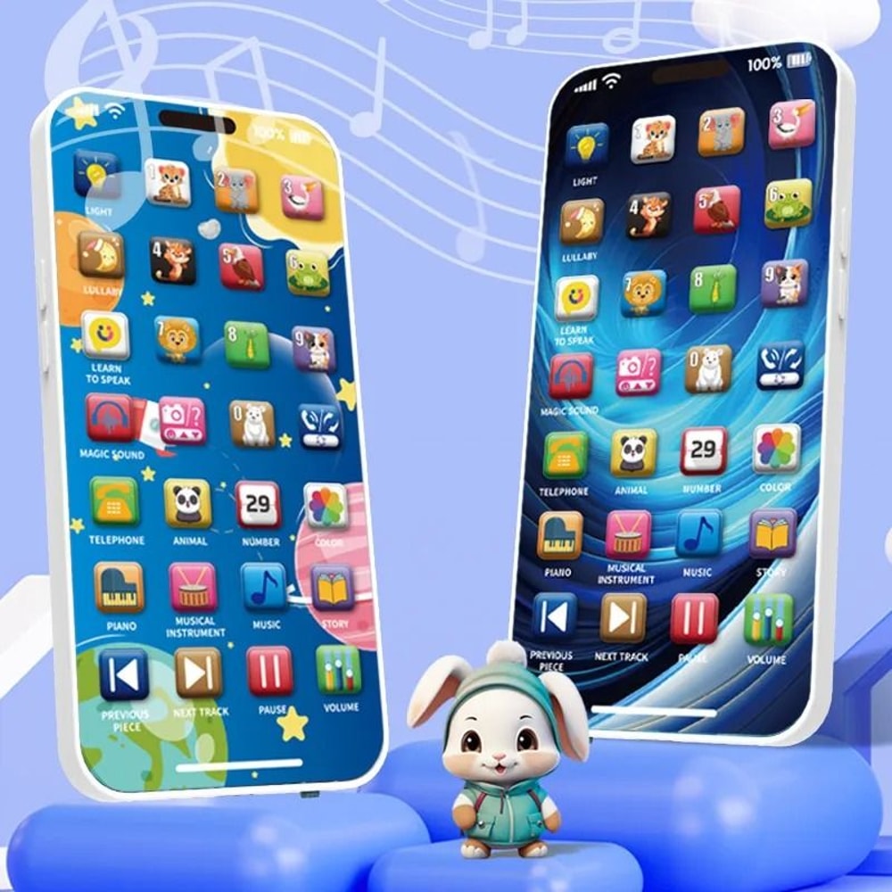 Baby Phone Toy Musical Learning Pretend Mobile With USB Charging 5