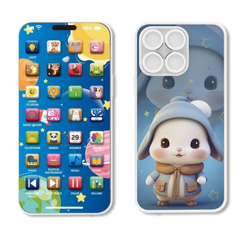 Baby Phone Toy Musical Learning Pretend Mobile With USB Charging 8