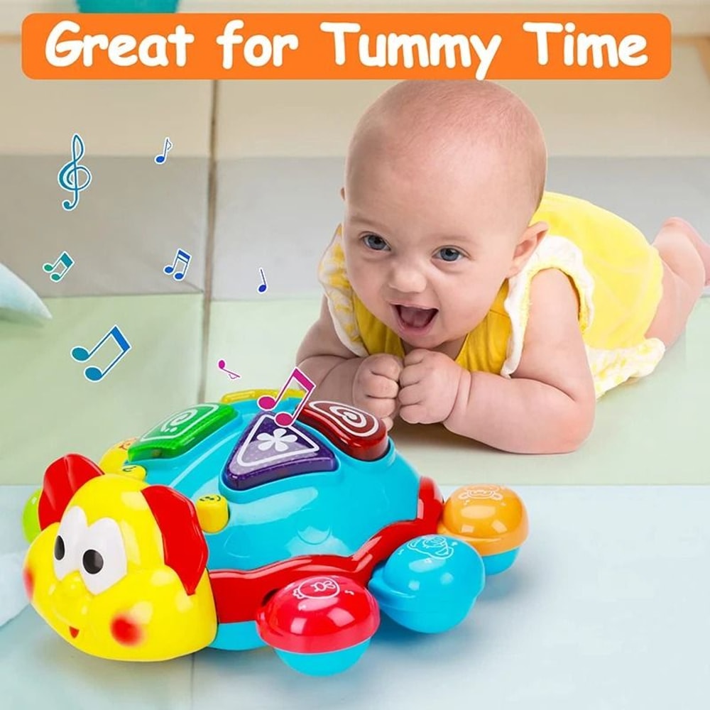 Baby Crawling Toy Musical Walking Light Up Bilingual Learning Toy 2
