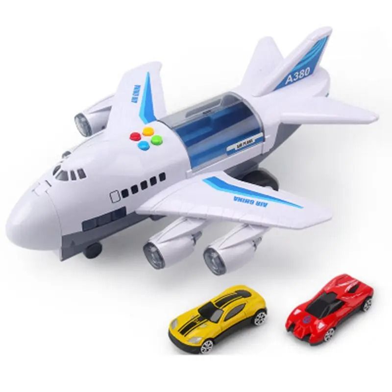 Inertia Toy Airplane With Lights And Music Passenger Plane 0
