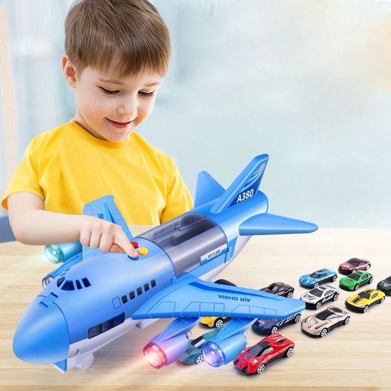 Inertia Toy Airplane With Lights And Music Passenger Plane 8