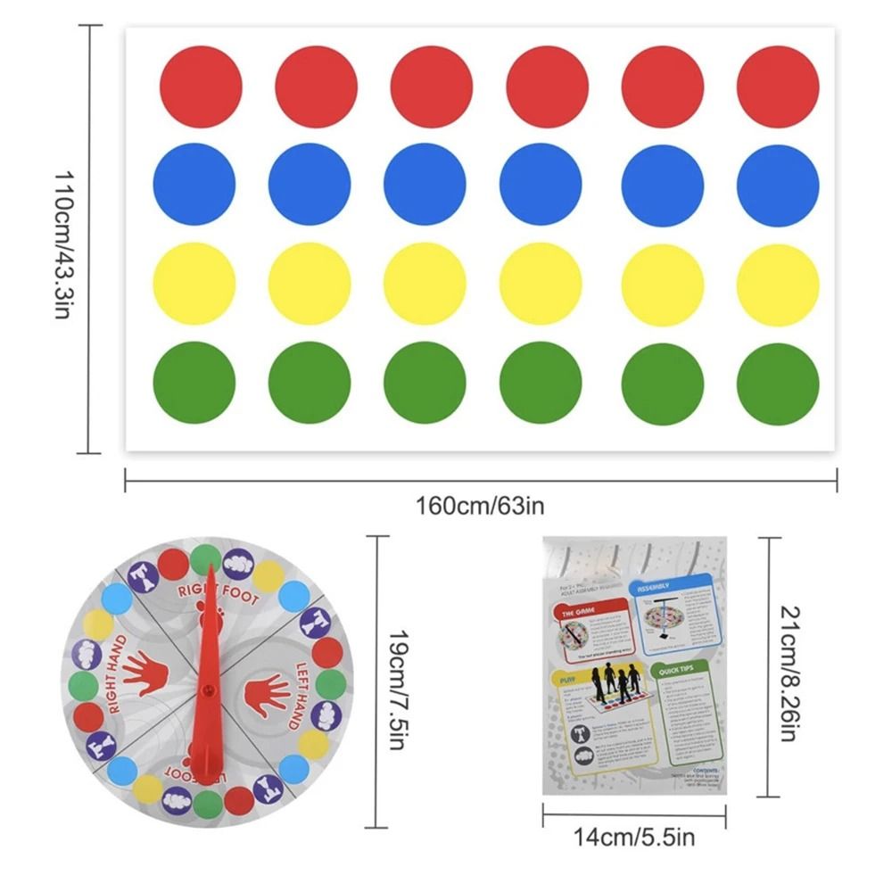 Twister Game Family Party Multiplayer Indoor Outdoor Game 1