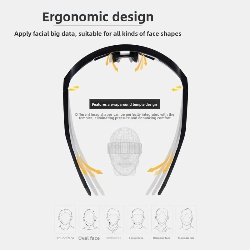 Photochromic Cycling Sunglasses Impact Resistant Mountain Bike Eyewear 11