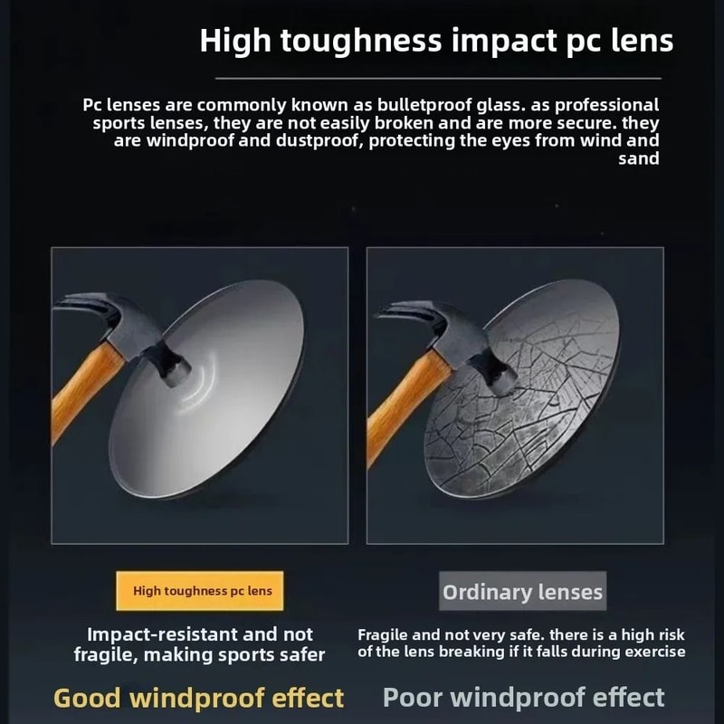 Photochromic Cycling Sunglasses Impact Resistant Mountain Bike Eyewear 9