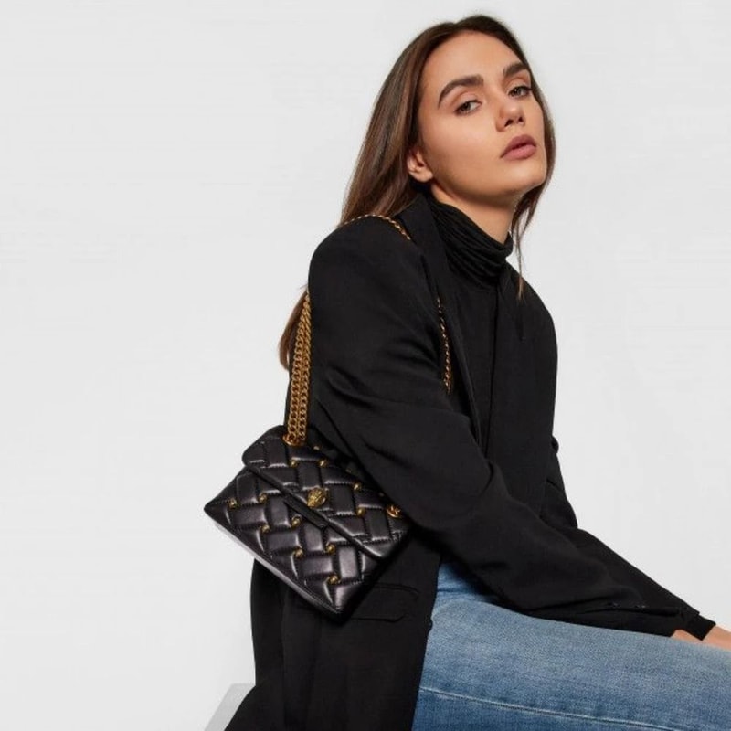 Eagle Head Chain Shoulder Bag Embroidered Mesh Fashion Handbag 4