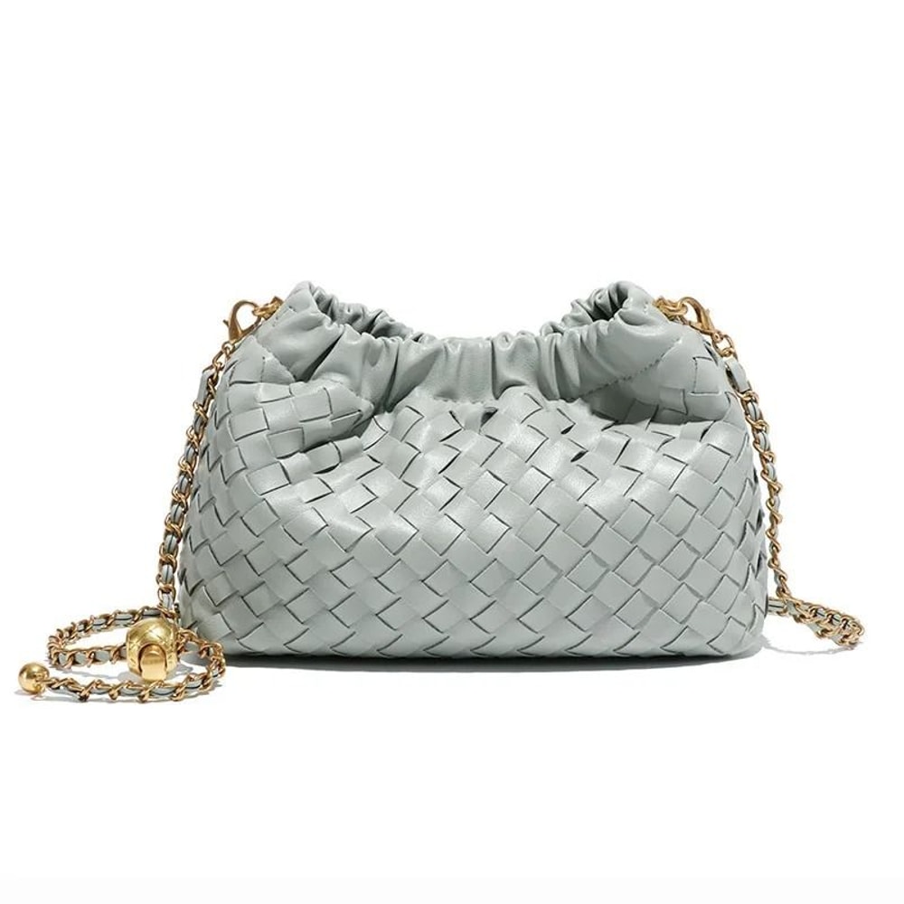 High End Cloud Bag Handmade Woven Bucket Crossbody Shoulder Bag 2